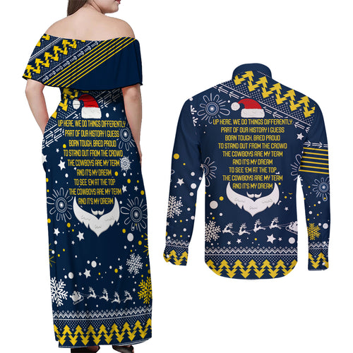 cowboys-rugby-couples-matching-off-shoulder-maxi-dress-and-long-sleeve-button-shirt-born-tough-bred-proud-christmas-vibe-2023