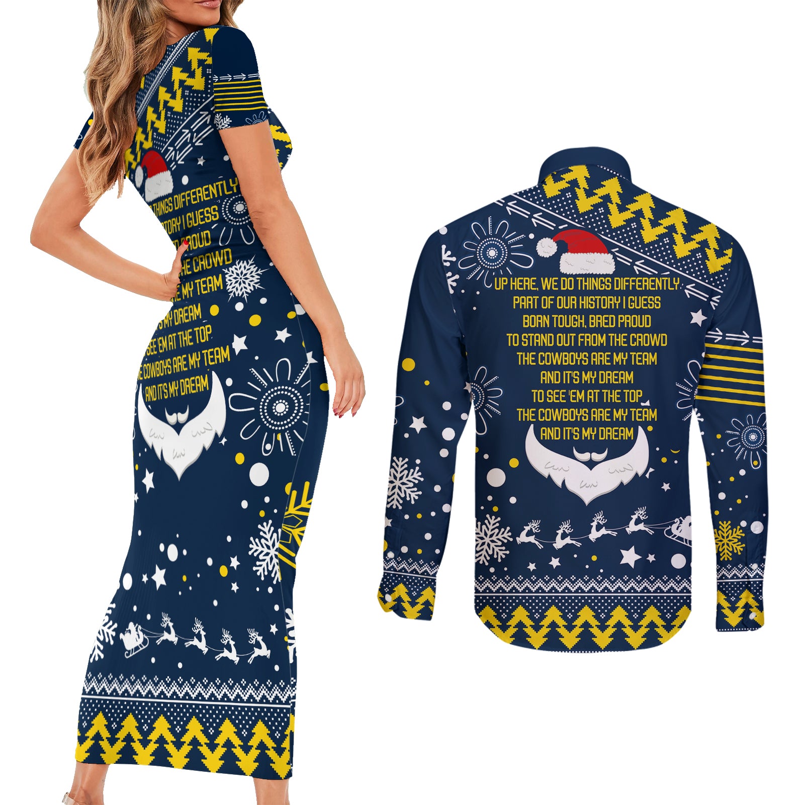 cowboys-rugby-couples-matching-short-sleeve-bodycon-dress-and-long-sleeve-button-shirt-born-tough-bred-proud-christmas-vibe-2023