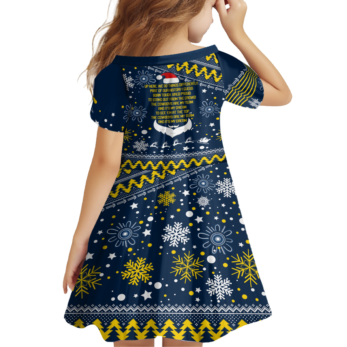 cowboys-rugby-kid-short-sleeve-dress-born-tough-bred-proud-christmas-vibe-2023