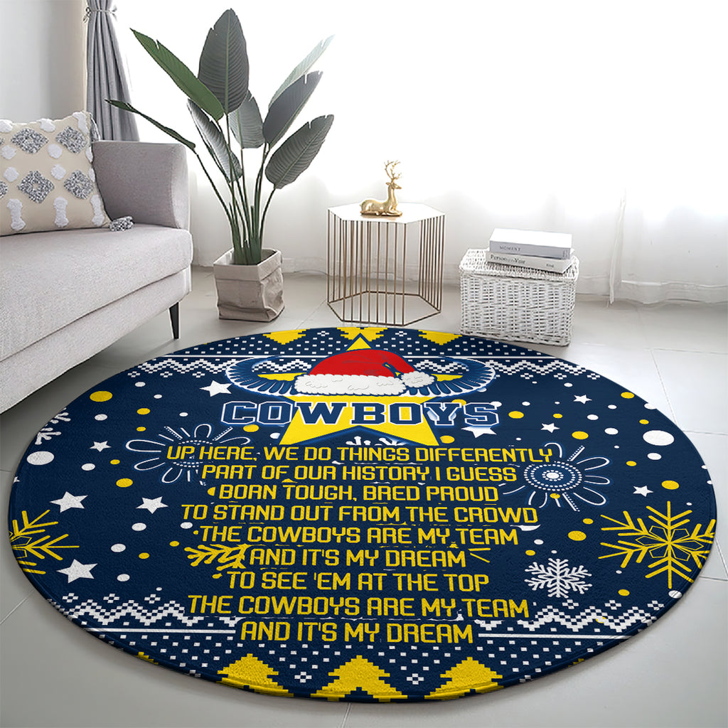 cowboys-rugby-round-carpet-born-tough-bred-proud-christmas-vibe-2023