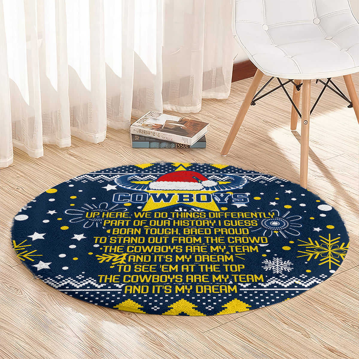cowboys-rugby-round-carpet-born-tough-bred-proud-christmas-vibe-2023