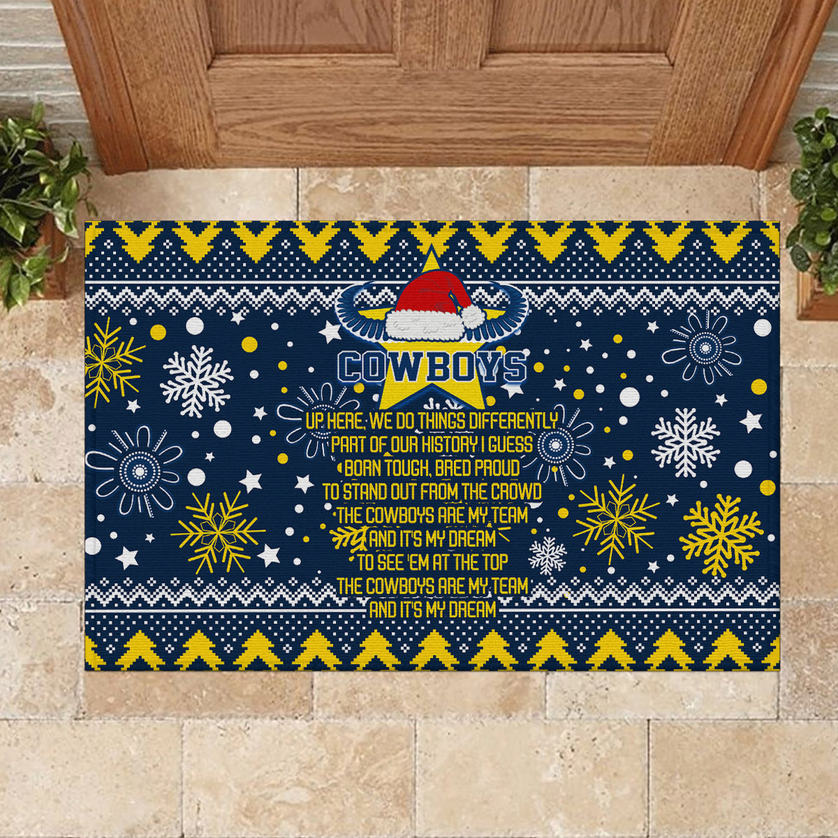 cowboys-rugby-rubber-doormat-born-tough-bred-proud-christmas-vibe-2023
