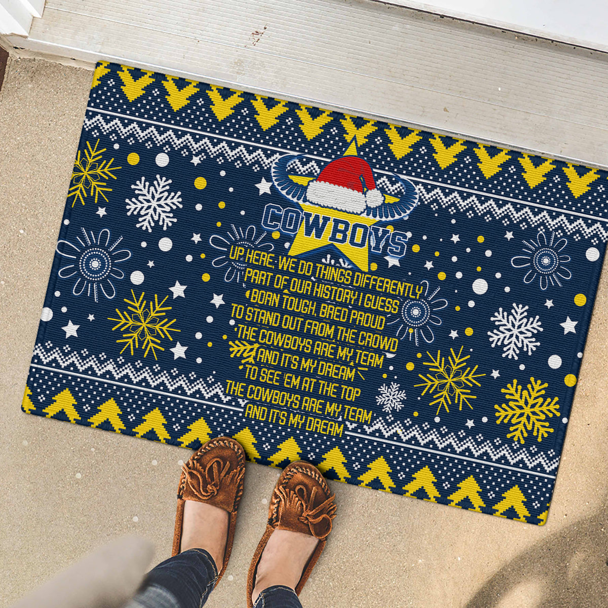 cowboys-rugby-rubber-doormat-born-tough-bred-proud-christmas-vibe-2023