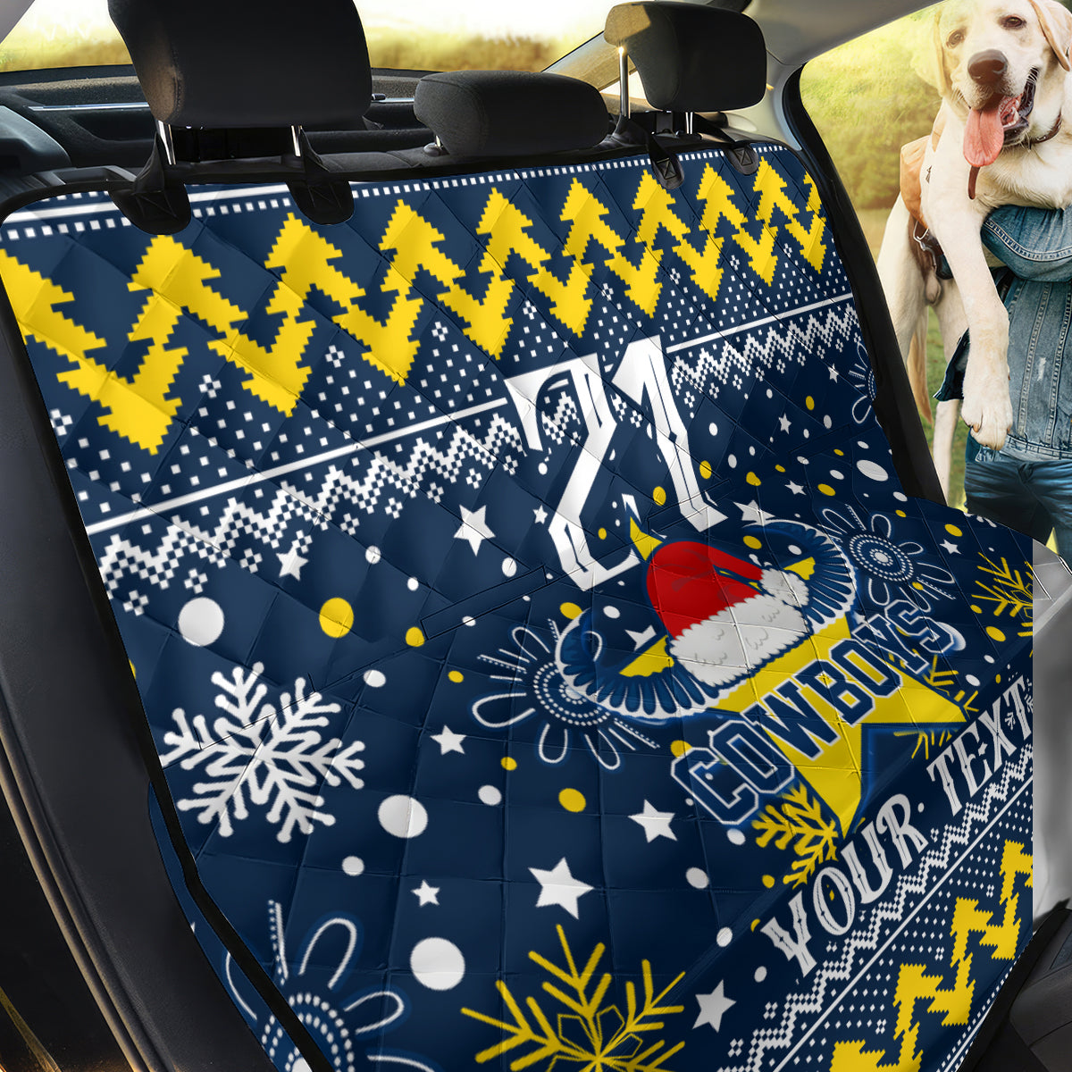 custom-cowboys-rugby-back-car-seat-cover-born-tough-bred-proud-christmas-vibe-2023