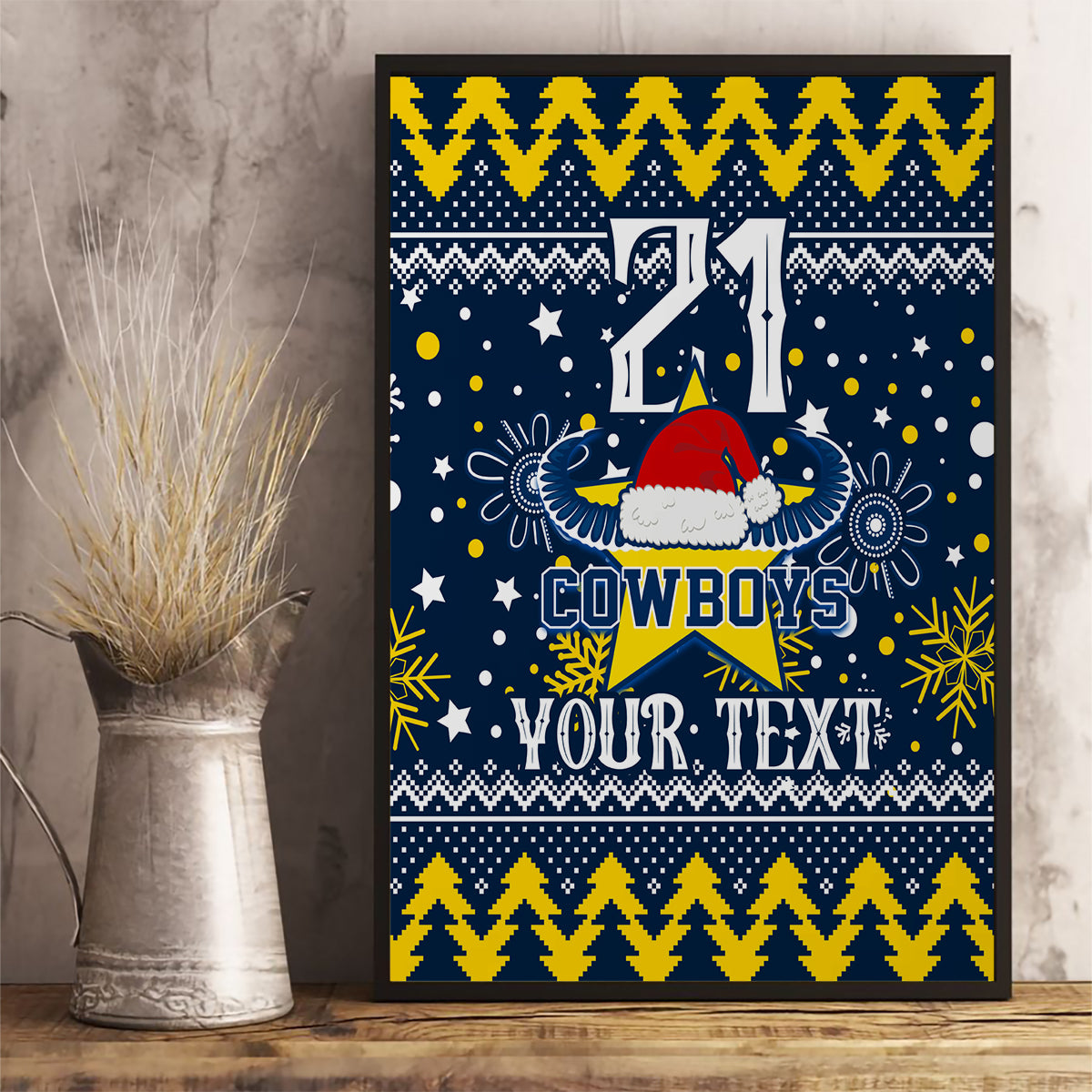 custom-cowboys-rugby-canvas-wall-art-born-tough-bred-proud-christmas-vibe-2023