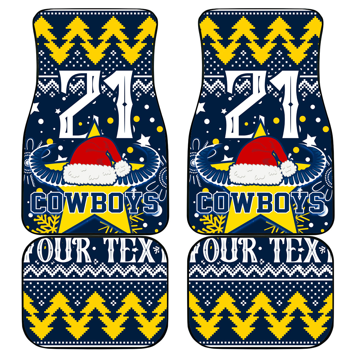custom-cowboys-rugby-car-mats-born-tough-bred-proud-christmas-vibe-2023