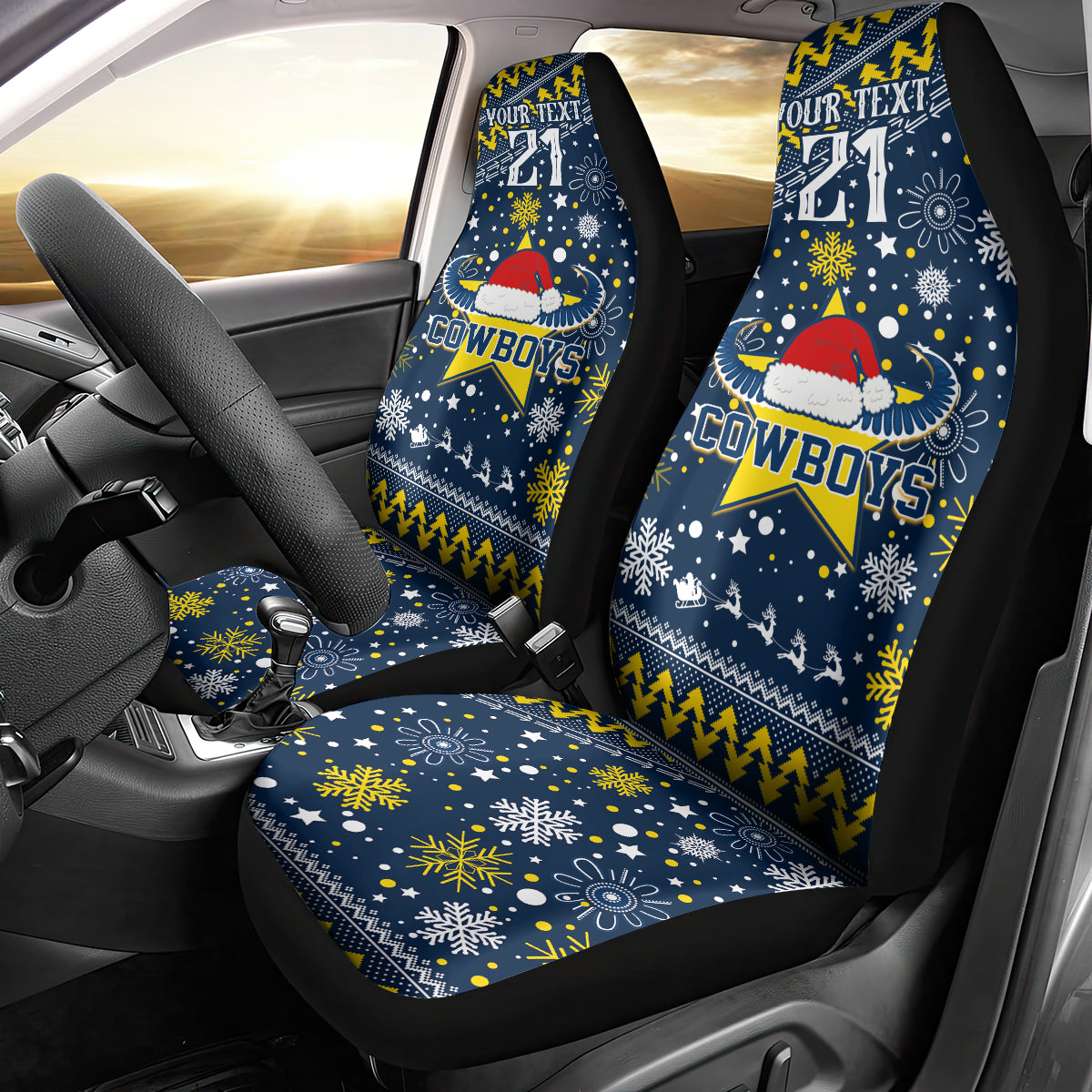 custom-cowboys-rugby-car-seat-cover-born-tough-bred-proud-christmas-vibe-2023
