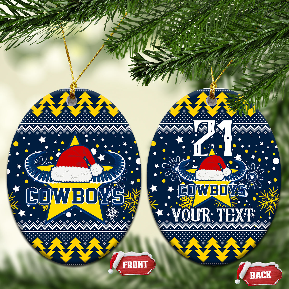 custom-cowboys-rugby-ceramic-ornament-born-tough-bred-proud-christmas-vibe-2023