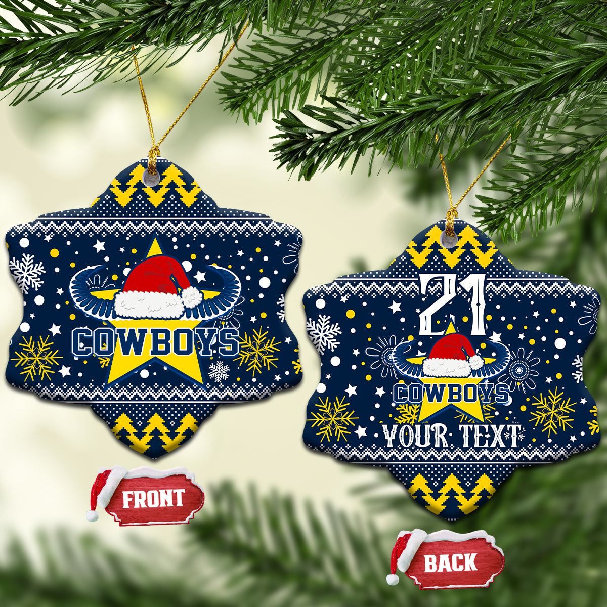 custom-cowboys-rugby-ceramic-ornament-born-tough-bred-proud-christmas-vibe-2023