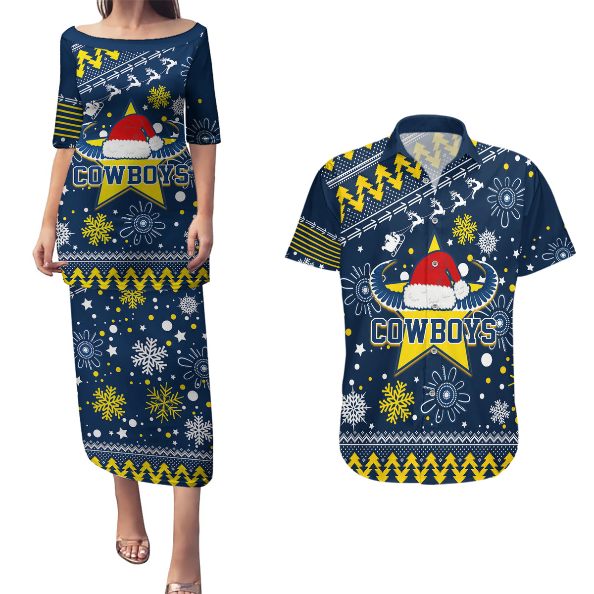 custom-cowboys-rugby-couples-matching-puletasi-dress-and-hawaiian-shirt-born-tough-bred-proud-christmas-vibe-2023