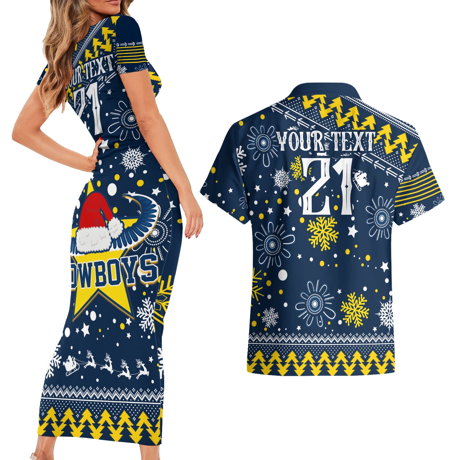 custom-cowboys-rugby-couples-matching-short-sleeve-bodycon-dress-and-hawaiian-shirt-born-tough-bred-proud-christmas-vibe-2023