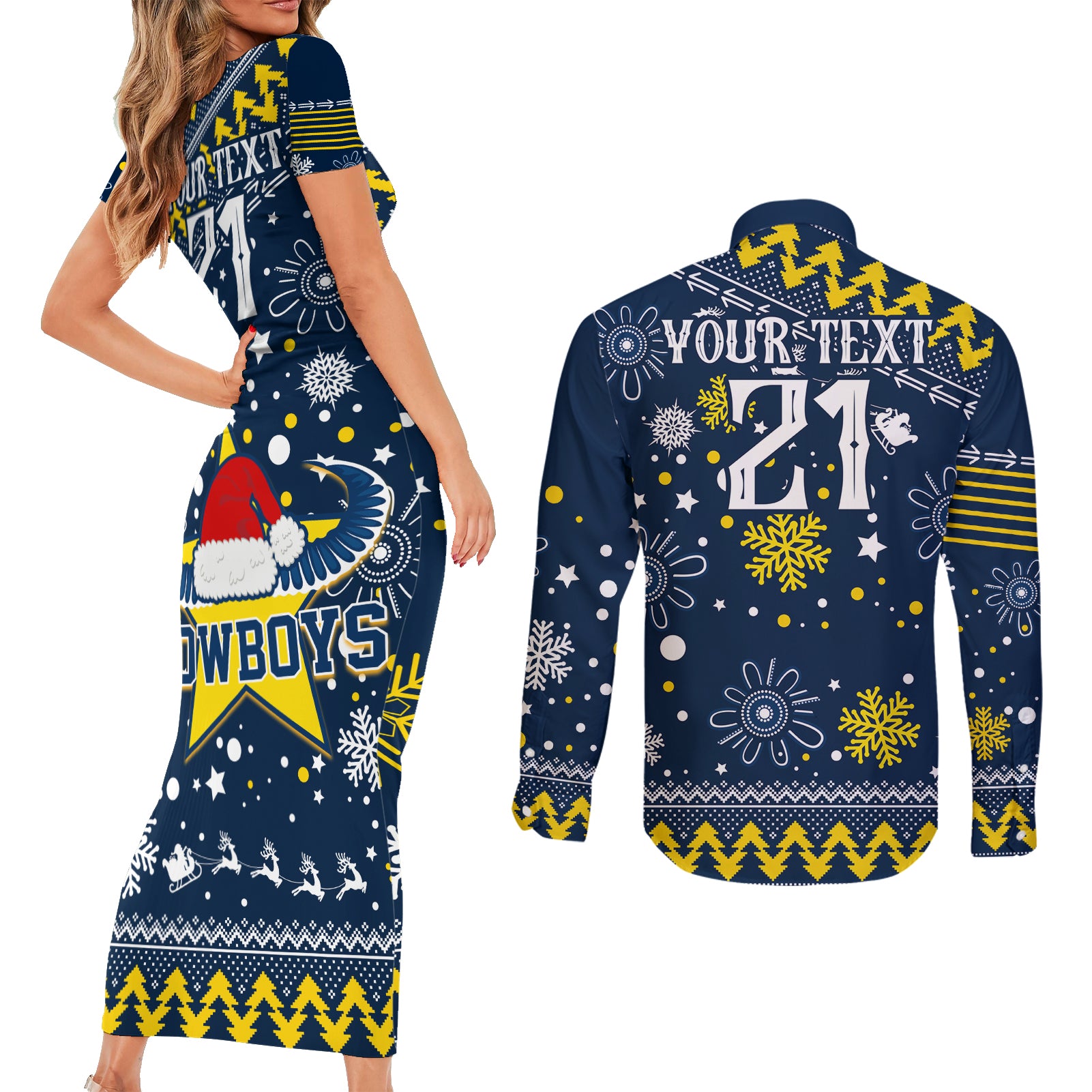 custom-cowboys-rugby-couples-matching-short-sleeve-bodycon-dress-and-long-sleeve-button-shirt-born-tough-bred-proud-christmas-vibe-2023