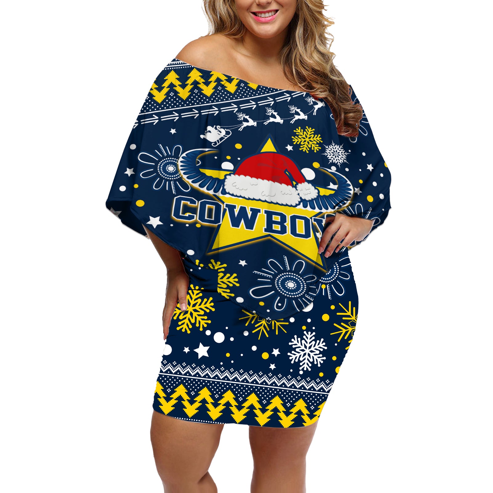 custom-cowboys-rugby-off-shoulder-short-dress-born-tough-bred-proud-christmas-vibe-2023