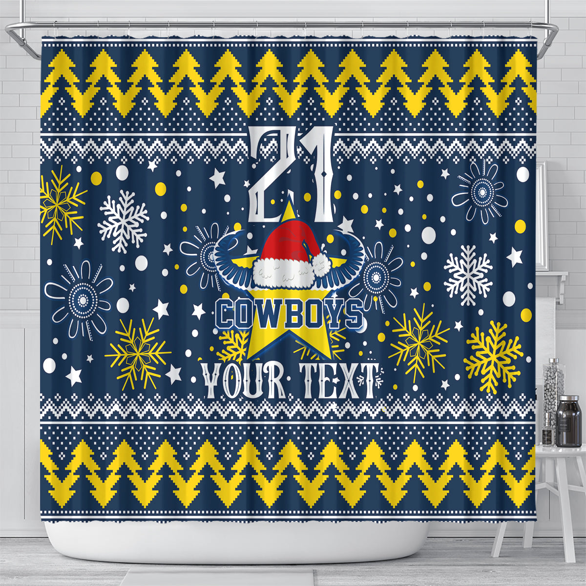 custom-cowboys-rugby-shower-curtain-born-tough-bred-proud-christmas-vibe-2023