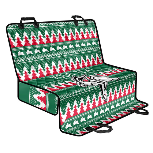 personalised-rabbitohs-rugby-back-car-seat-cover-christmas-simple-vibe-2023