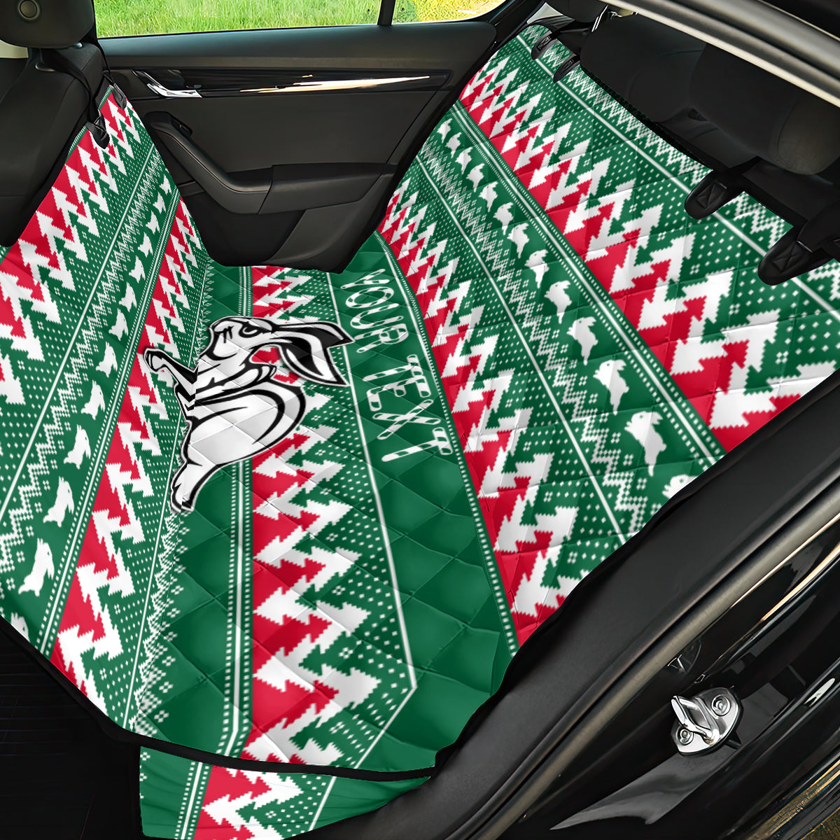 personalised-rabbitohs-rugby-back-car-seat-cover-christmas-simple-vibe-2023