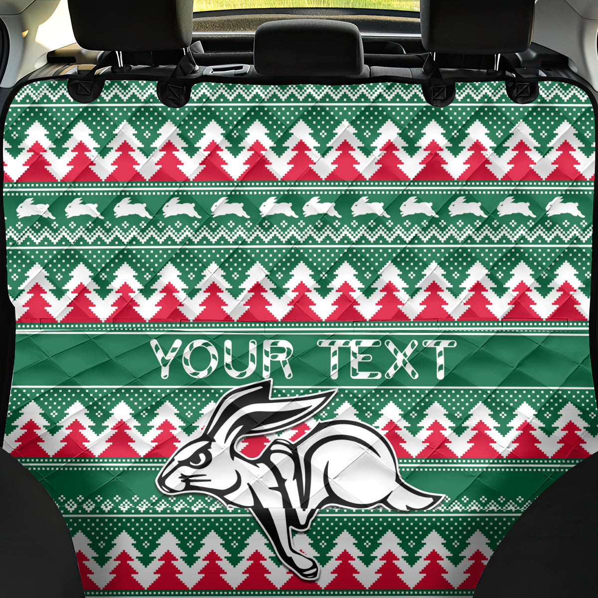 personalised-rabbitohs-rugby-back-car-seat-cover-christmas-simple-vibe-2023