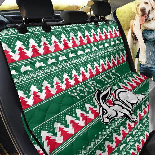 personalised-rabbitohs-rugby-back-car-seat-cover-christmas-simple-vibe-2023