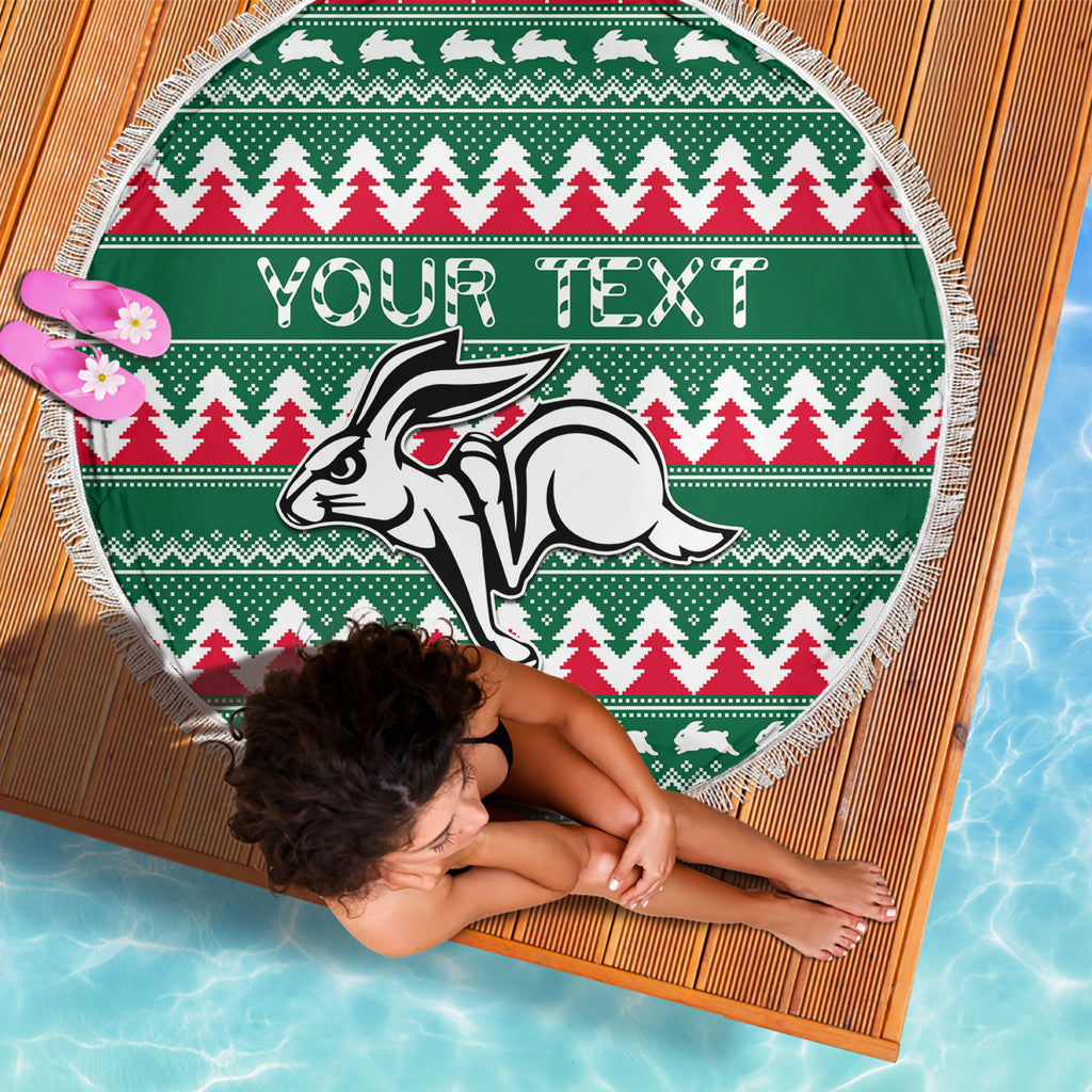 personalised-rabbitohs-rugby-beach-blanket-christmas-simple-vibe-2023