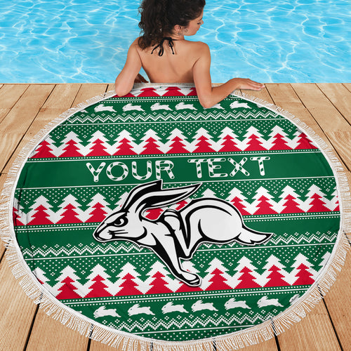 personalised-rabbitohs-rugby-beach-blanket-christmas-simple-vibe-2023