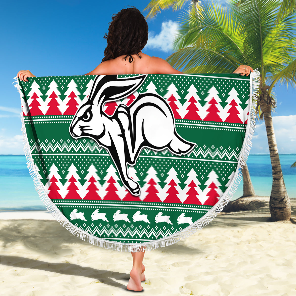 personalised-rabbitohs-rugby-beach-blanket-christmas-simple-vibe-2023
