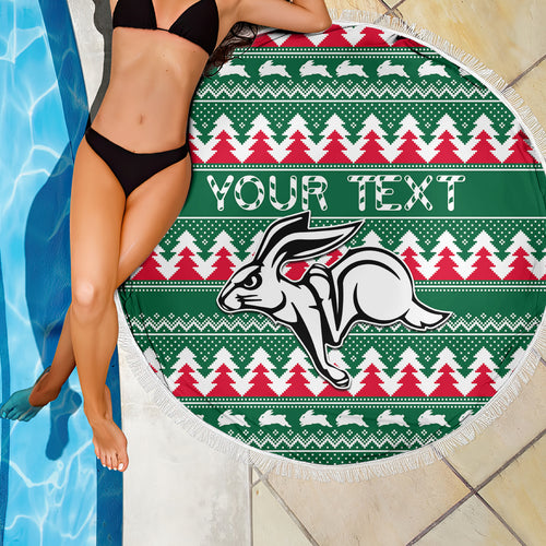 personalised-rabbitohs-rugby-beach-blanket-christmas-simple-vibe-2023