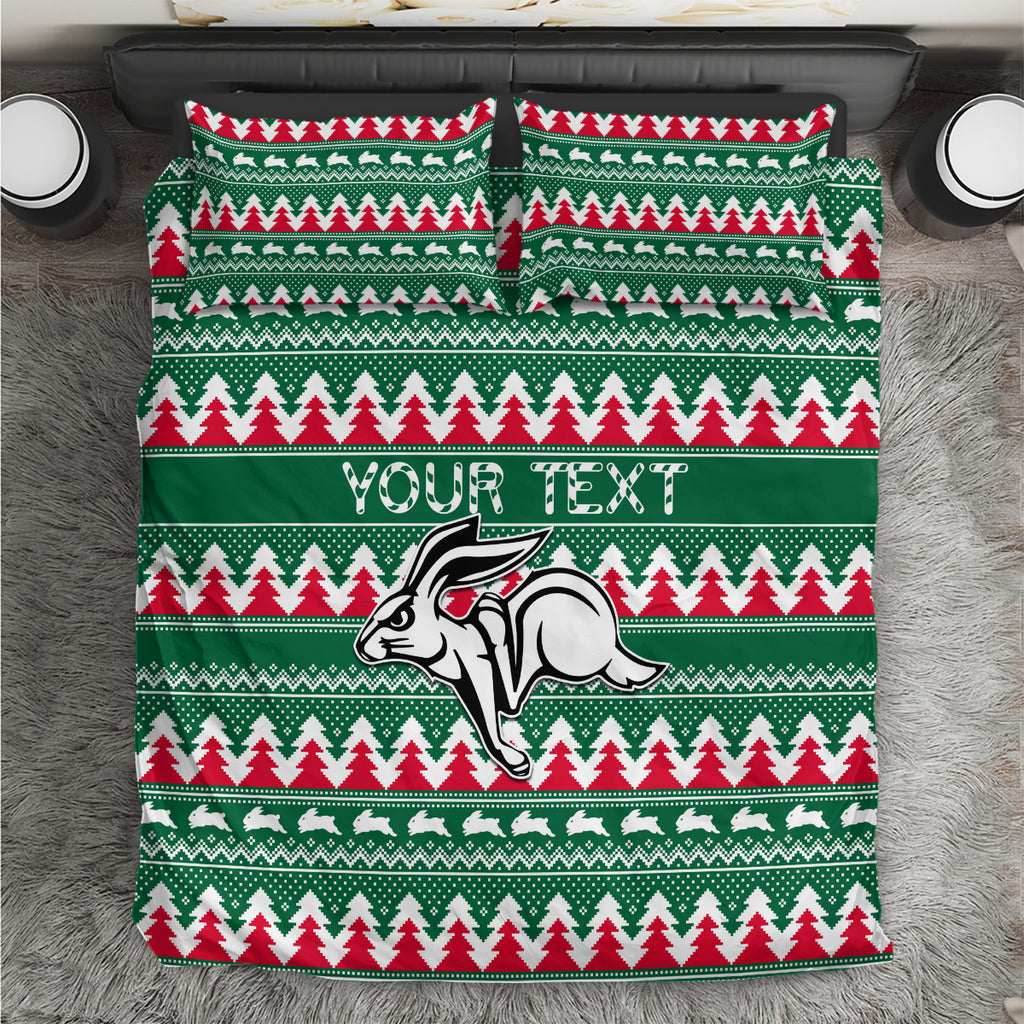 personalised-rabbitohs-rugby-bedding-set-christmas-simple-vibe-2023