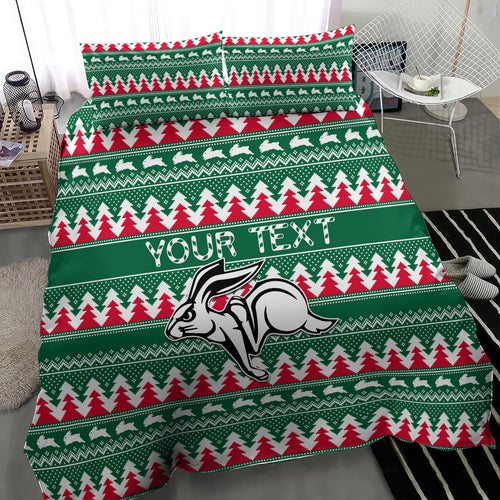 personalised-rabbitohs-rugby-bedding-set-christmas-simple-vibe-2023