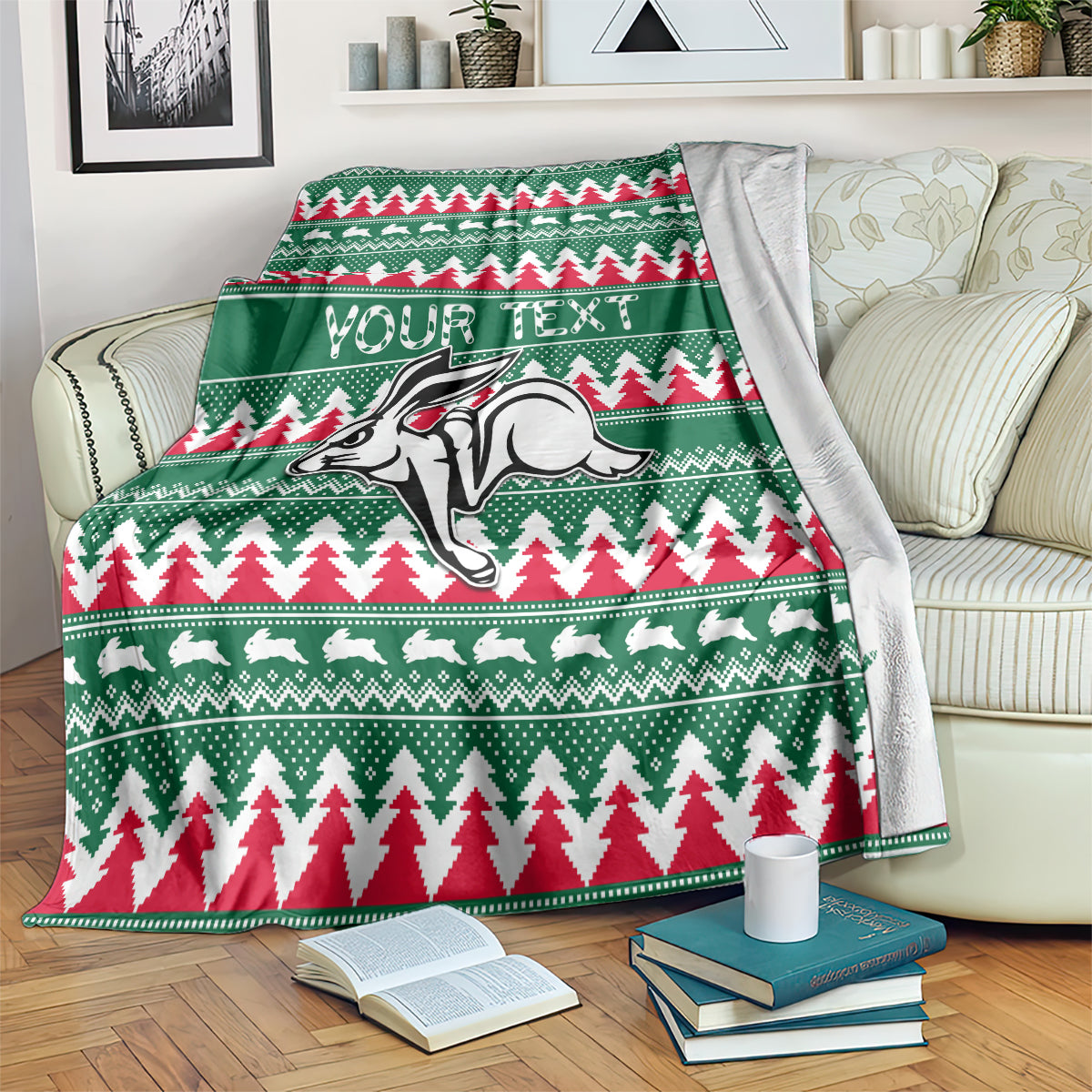 personalised-rabbitohs-rugby-blanket-christmas-simple-vibe-2023