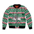 Personalised Rabbitohs Rugby Bomber Jacket Christmas Simple Vibe 2023 LT9