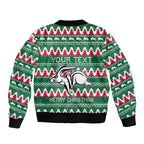 Personalised Rabbitohs Rugby Bomber Jacket Christmas Simple Vibe 2023 LT9