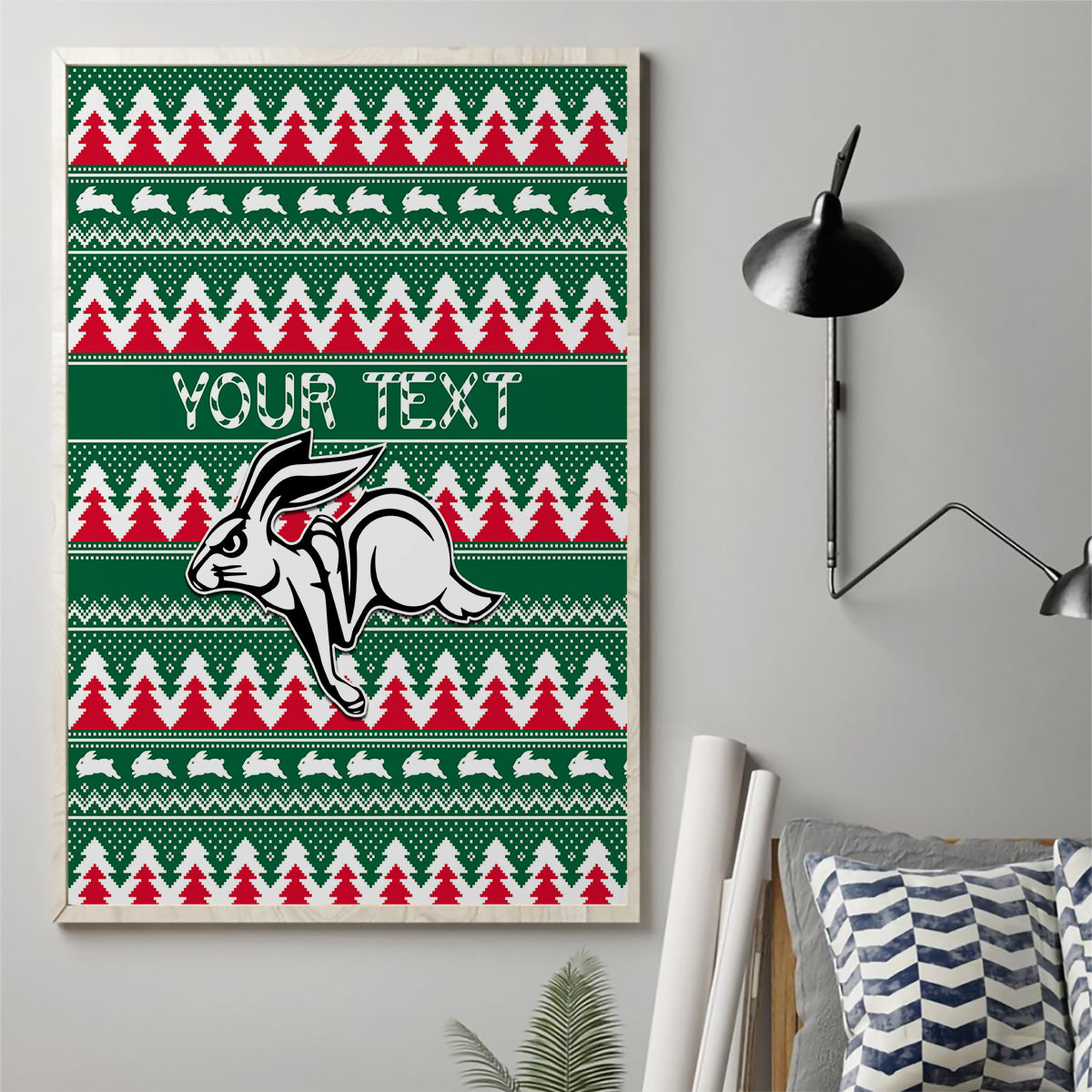 personalised-rabbitohs-rugby-canvas-wall-art-christmas-simple-vibe-2023
