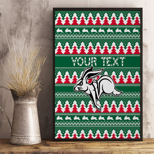 personalised-rabbitohs-rugby-canvas-wall-art-christmas-simple-vibe-2023