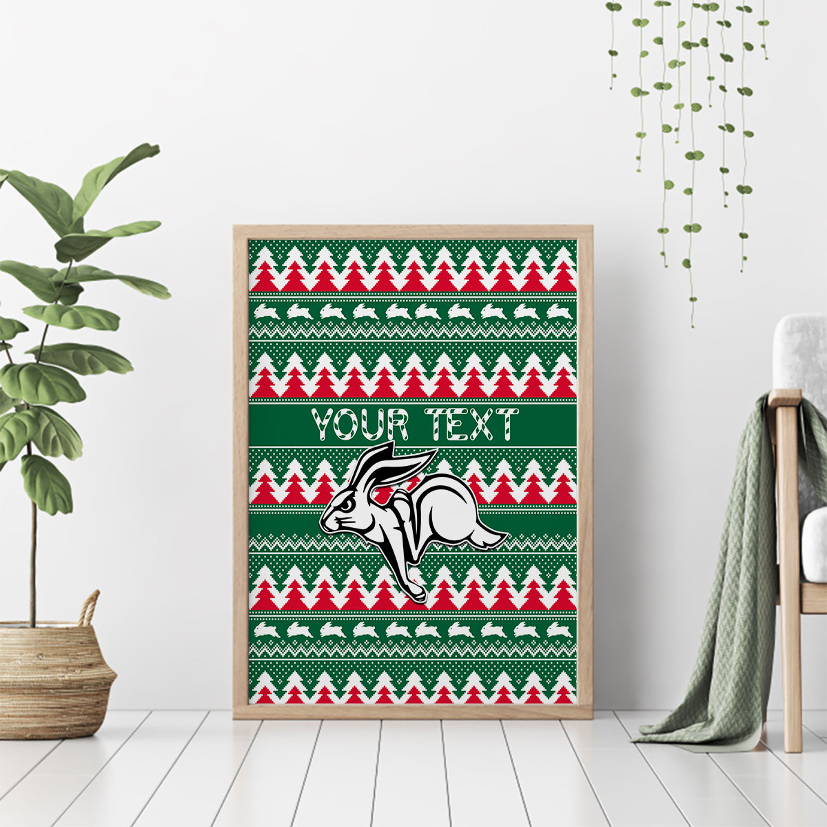 personalised-rabbitohs-rugby-canvas-wall-art-christmas-simple-vibe-2023