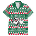 Personalised Rabbitohs Rugby Family Matching Mermaid Dress and Hawaiian Shirt Christmas Simple Vibe 2023 LT9