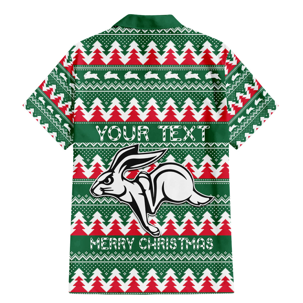Personalised Rabbitohs Rugby Family Matching Mermaid Dress and Hawaiian Shirt Christmas Simple Vibe 2023 LT9