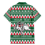 Personalised Rabbitohs Rugby Family Matching Mermaid Dress and Hawaiian Shirt Christmas Simple Vibe 2023 LT9