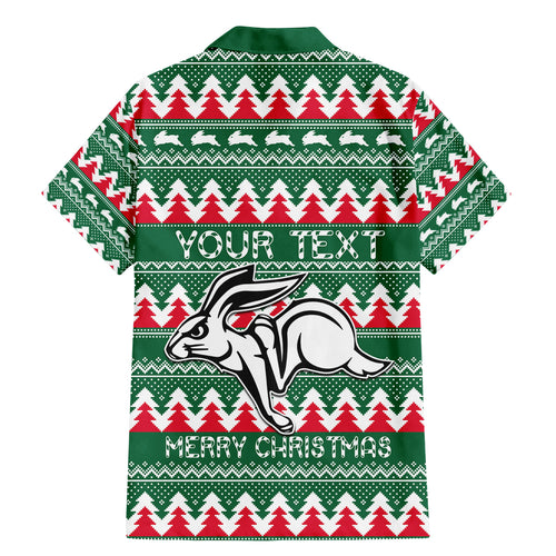 Personalised Rabbitohs Rugby Family Matching Mermaid Dress and Hawaiian Shirt Christmas Simple Vibe 2023 LT9