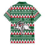 Personalised Rabbitohs Rugby Family Matching Puletasi Dress and Hawaiian Shirt Christmas Simple Vibe 2023 LT9