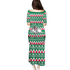 Personalised Rabbitohs Rugby Family Matching Puletasi Dress and Hawaiian Shirt Christmas Simple Vibe 2023 LT9