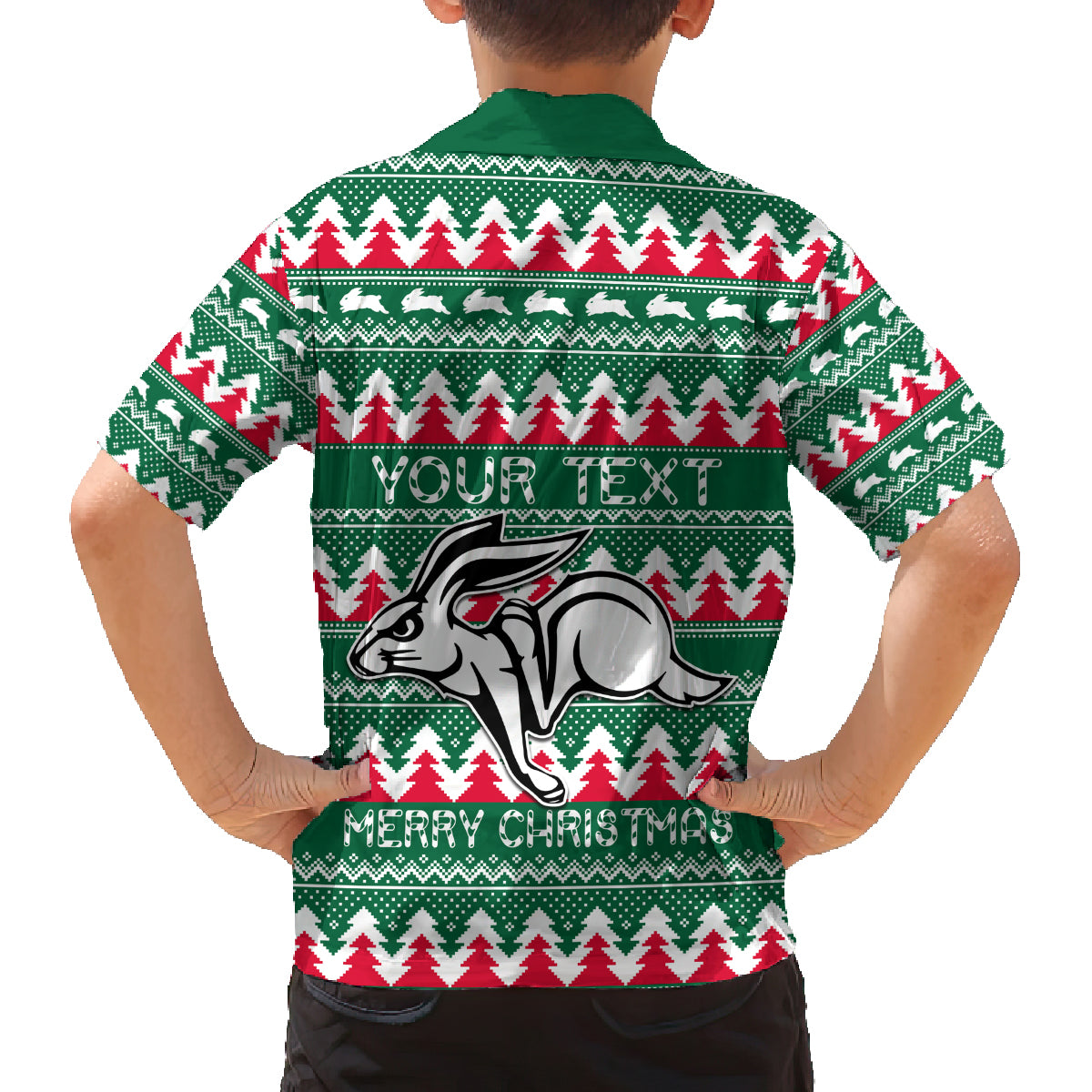 Personalised Rabbitohs Rugby Family Matching Summer Maxi Dress and Hawaiian Shirt Christmas Simple Vibe 2023 LT9
