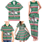 Personalised Rabbitohs Rugby Family Matching Tank Maxi Dress and Hawaiian Shirt Christmas Simple Vibe 2023 LT9