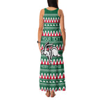 Personalised Rabbitohs Rugby Family Matching Tank Maxi Dress and Hawaiian Shirt Christmas Simple Vibe 2023 LT9