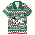 Personalised Rabbitohs Rugby Hawaiian Shirt Christmas Simple Vibe 2023 LT9