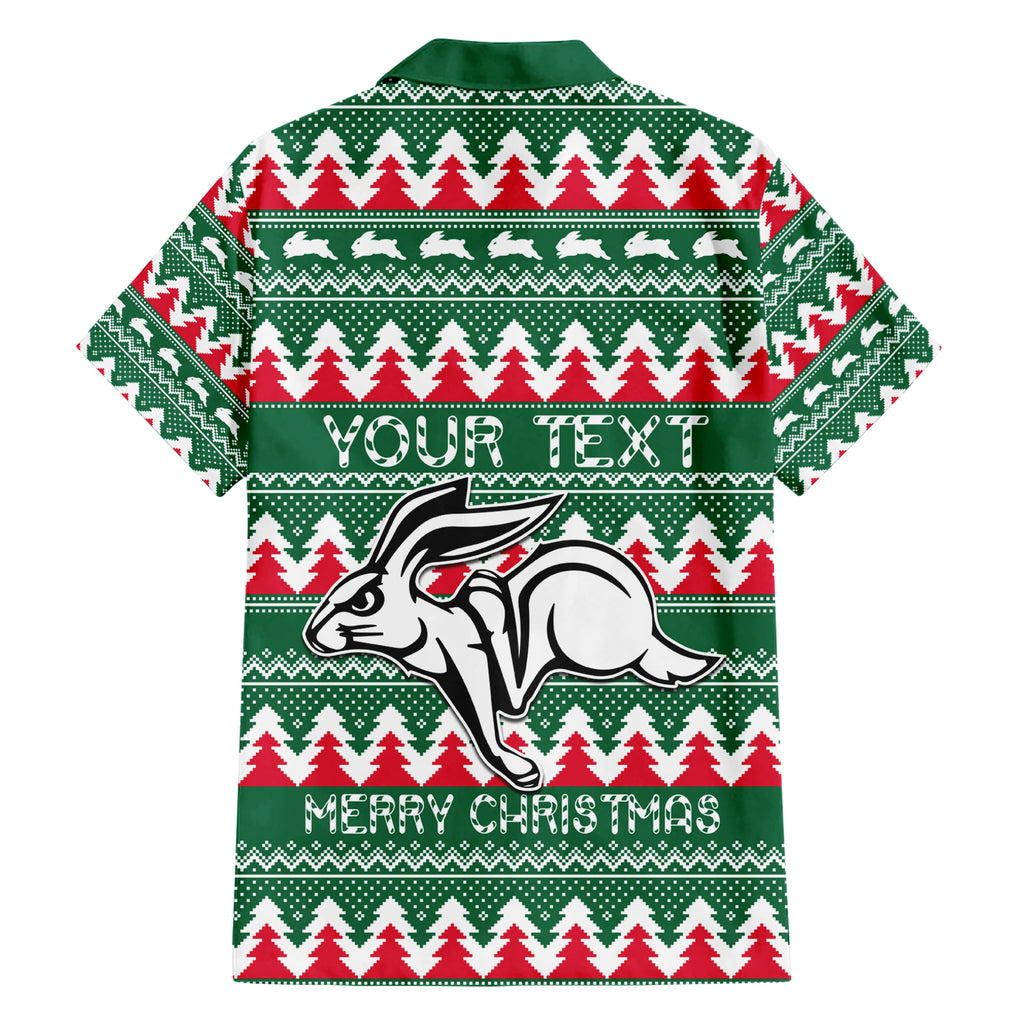 Personalised Rabbitohs Rugby Hawaiian Shirt Christmas Simple Vibe 2023 LT9