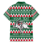 Personalised Rabbitohs Rugby Hawaiian Shirt Christmas Simple Vibe 2023 LT9