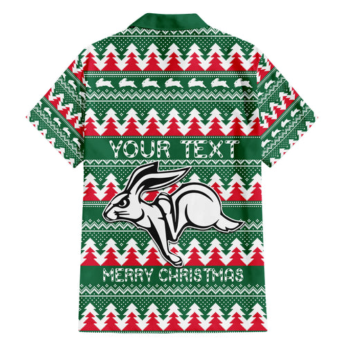 Personalised Rabbitohs Rugby Hawaiian Shirt Christmas Simple Vibe 2023 LT9