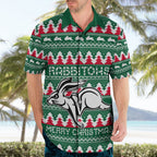 Personalised Rabbitohs Rugby Hawaiian Shirt Christmas Simple Vibe 2023 LT9