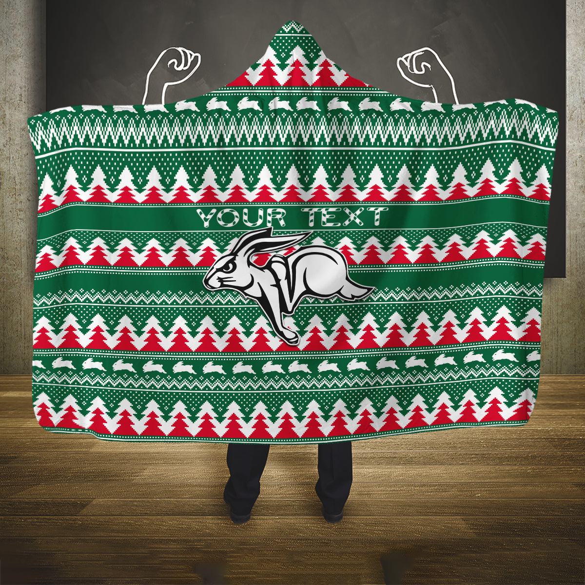 personalised-rabbitohs-rugby-hooded-blanket-christmas-simple-vibe-2023