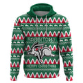 Personalised Rabbitohs Rugby Hoodie Christmas Simple Vibe 2023 LT9